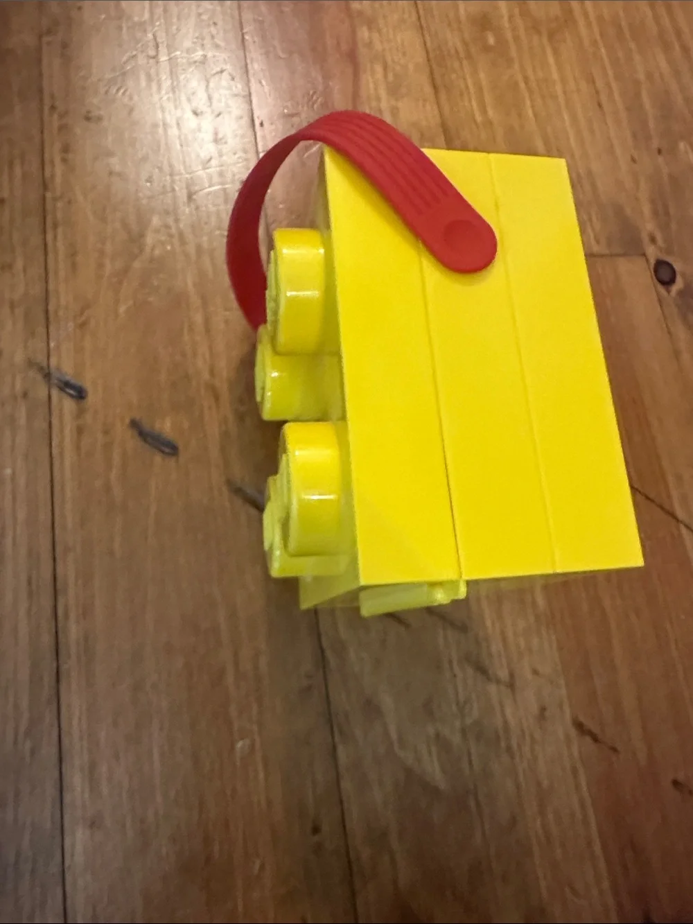 LEGO Yellow and Red Brick Storage Bucket